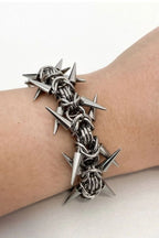Dark Punk Rivet Spike Bracelet