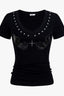 Black Slim Street Gothic T-shirt