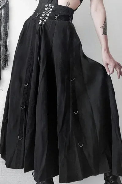Punk Grunge Metal Buckle Bandage Skirt Secondary image