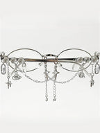 Y2K Rhinestone Chain Glasses