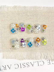 Y2K Sequin Patchwork Press-On Nails