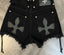 High-Waist Wide Leg Denim Shorts