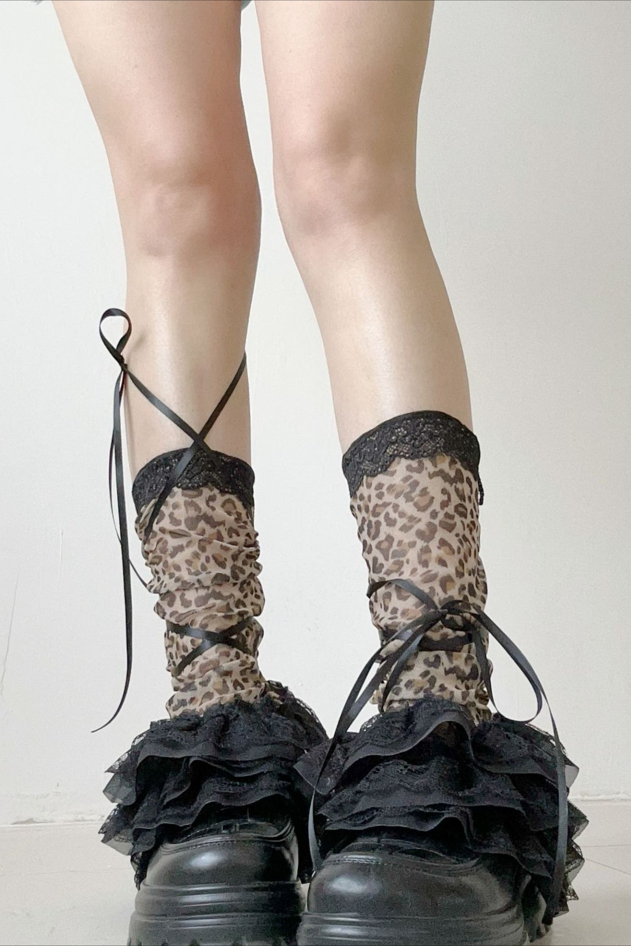Personality Y2K Leopard Print Socks Main image