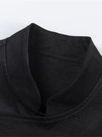 Relaxed Fit Mandarin Collar Jacket