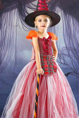 Colorful Witch Tutu Kid Halloween Costume