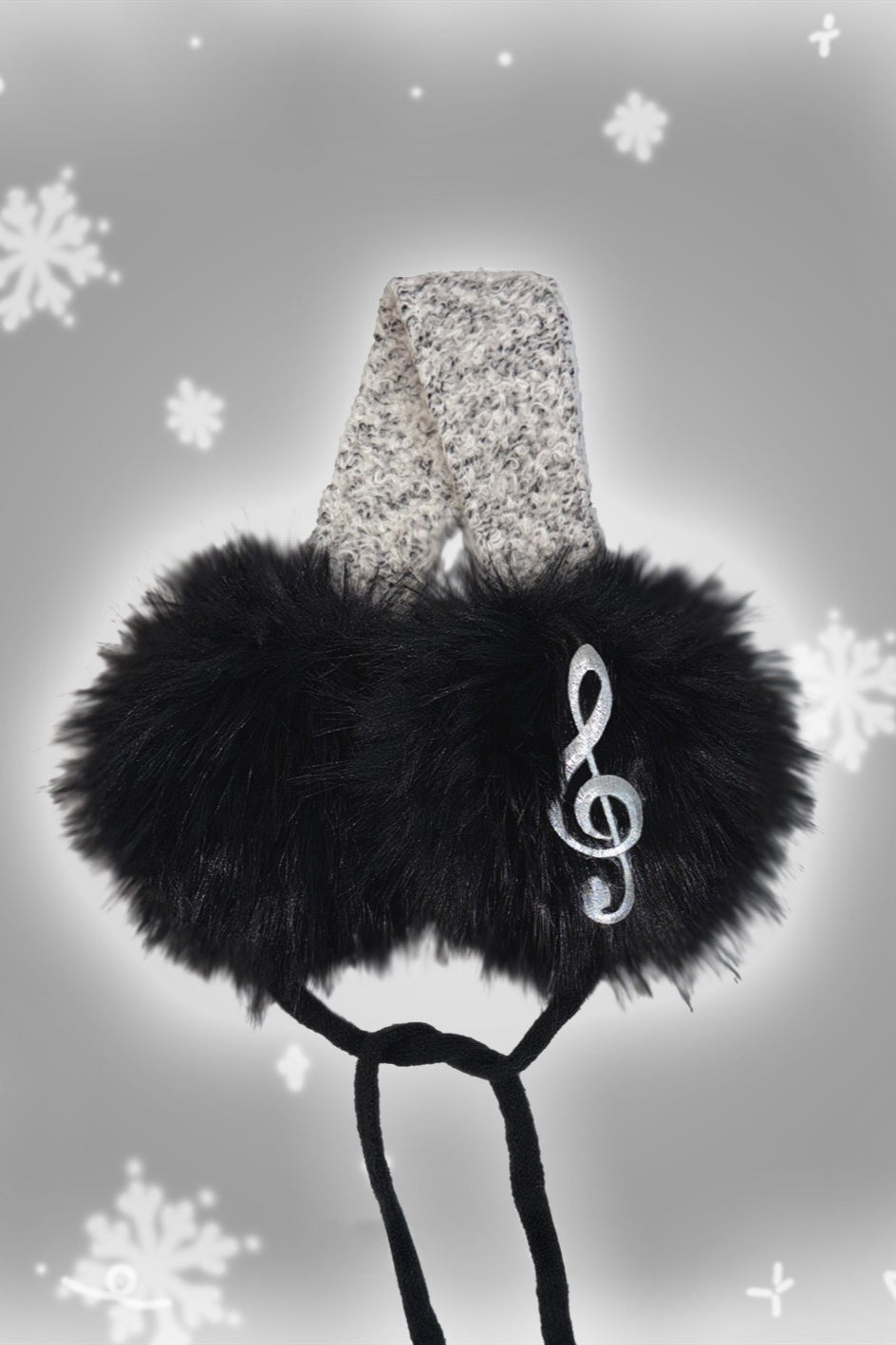 Y2K Musical Note Plush Cold-proof Earmuff Secondary image