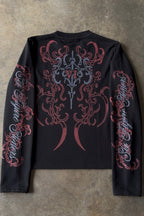 Ornate Graphic Long Sleeve Sweatshirt