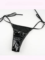 Leather Spider Print Cami Swimwear