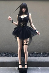 Dark Gothic Lace Camisole Skirt