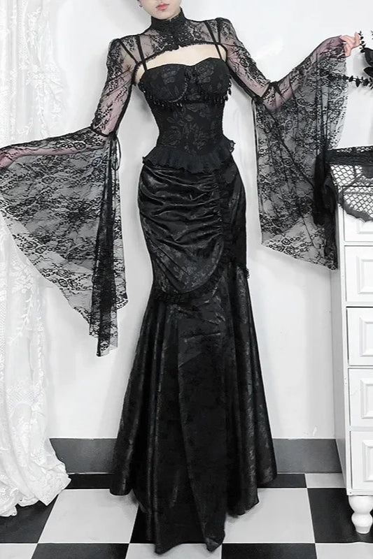 Halloween Pleated Gothic Skirt Secondary image