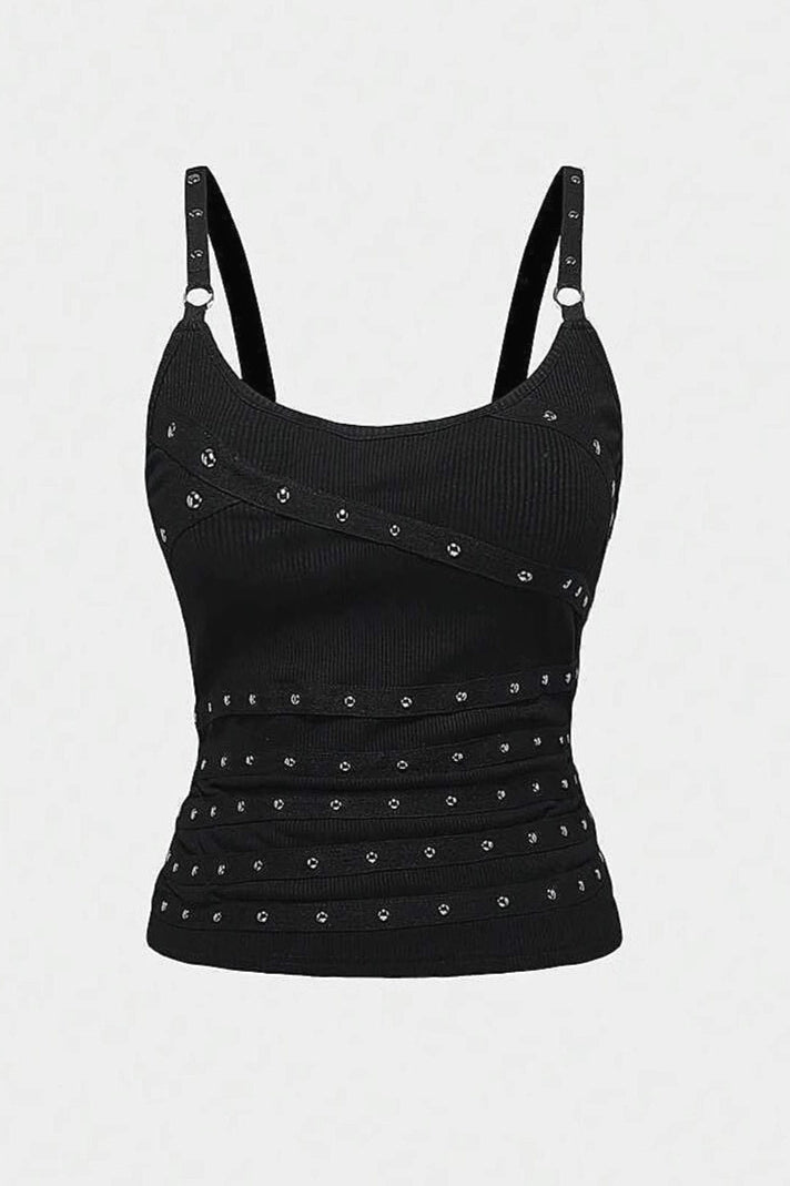 Street Punk Slim Lace Up Camis