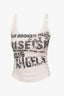 Vintage Washed Street Letter Print Tank Top
