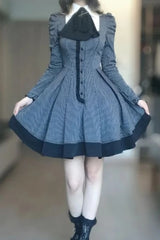 Dark Sweet Lolita Striped Mini Dress