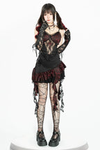 Gothic Lace Cami Mini Skirt Set