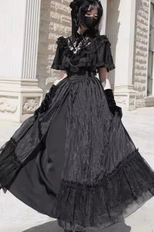 Lolita Vintage Runaway Princess Waist Cinching Maxi Dress Secondary image
