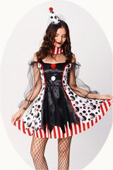 Vampire Circus Clown Halloween Costume