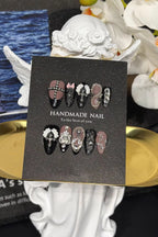 Gothic Angel Cross Press On Nails