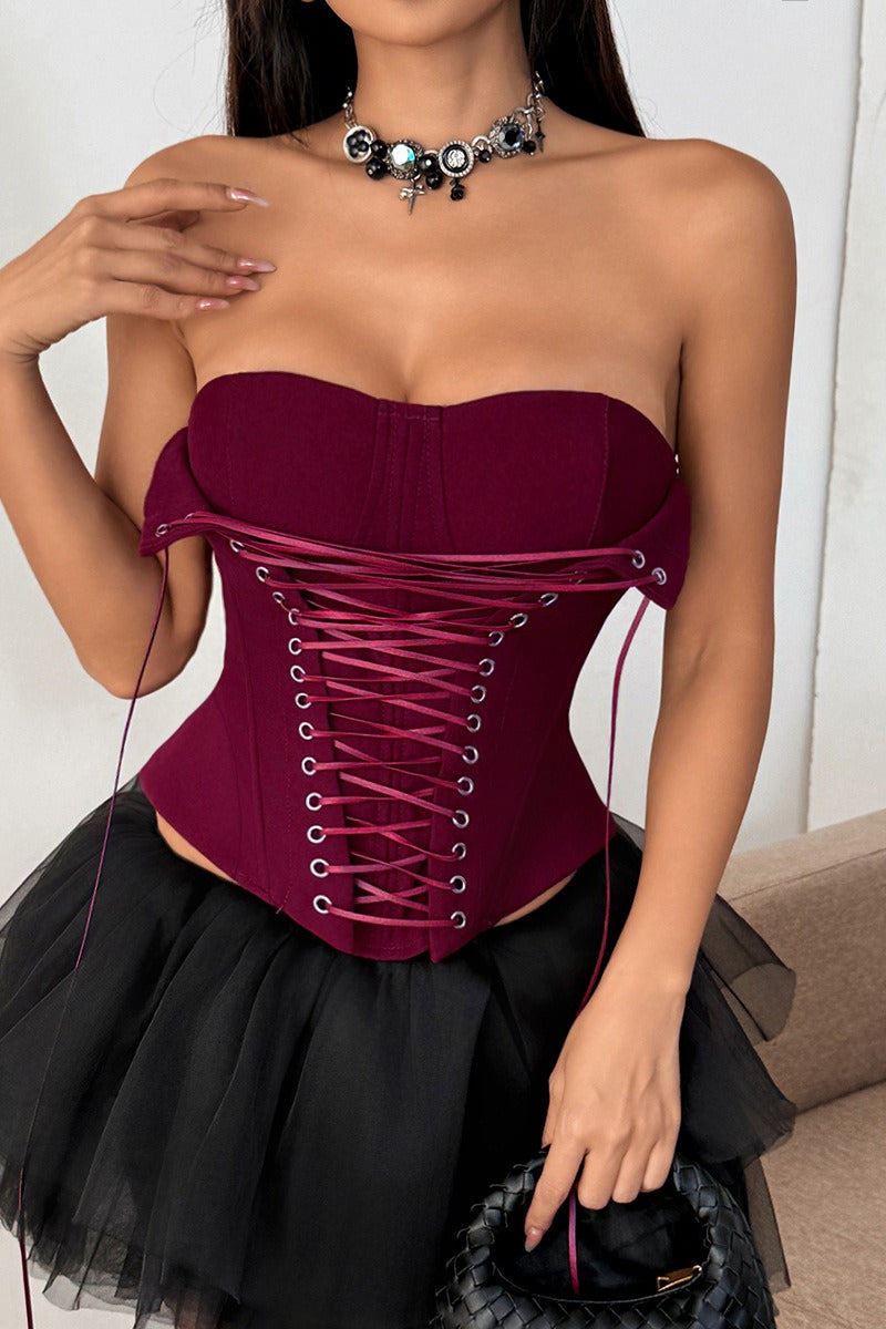 Chic Boned Strapless Slimming Corset