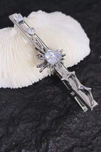 Punk Liquid Rhinestone Heart Duckbill Hair Accs
