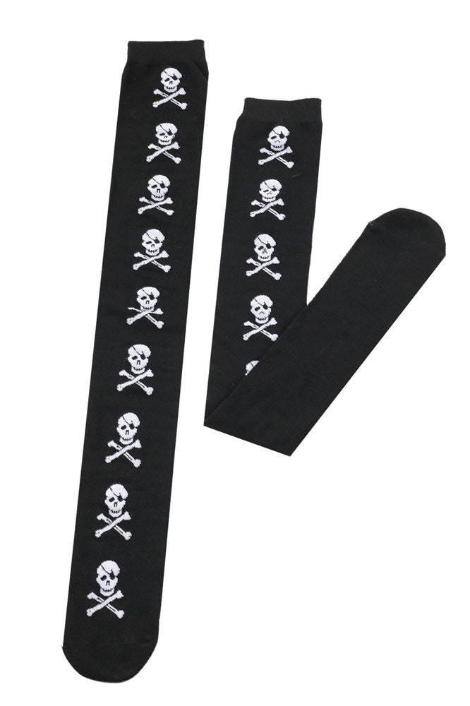 Halloween Motif Over Knee Socks