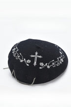 Gothic Rose Embroidery Hat