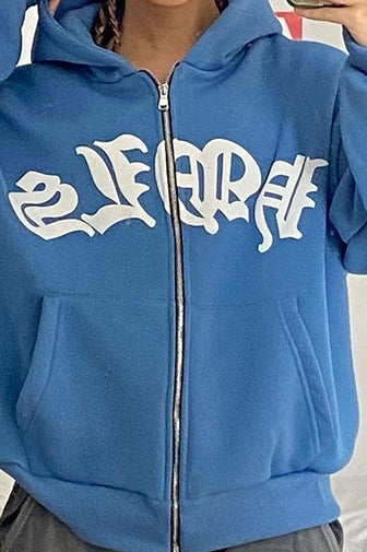 Street Style Zipper Pullover Hoodie Secondary image