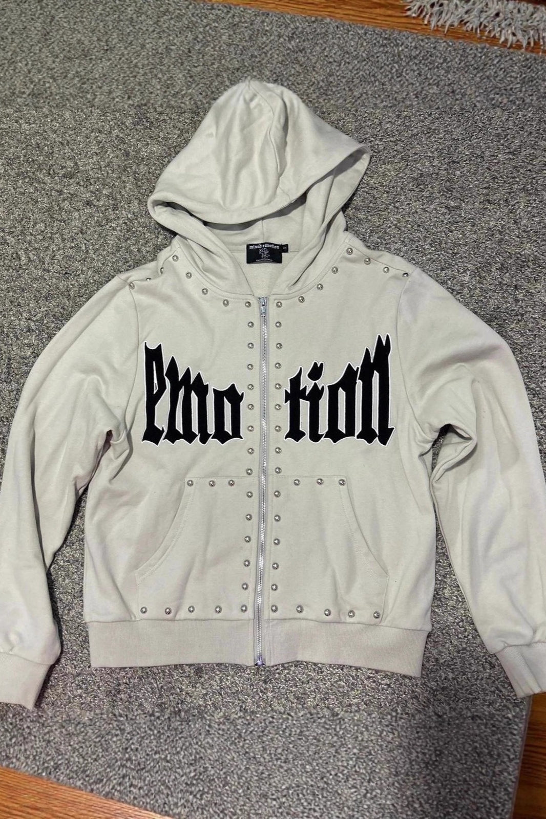Street Y2K Rhinestone Slim Hoodie Main image