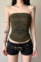 Letter Print Two Piece Cami Set