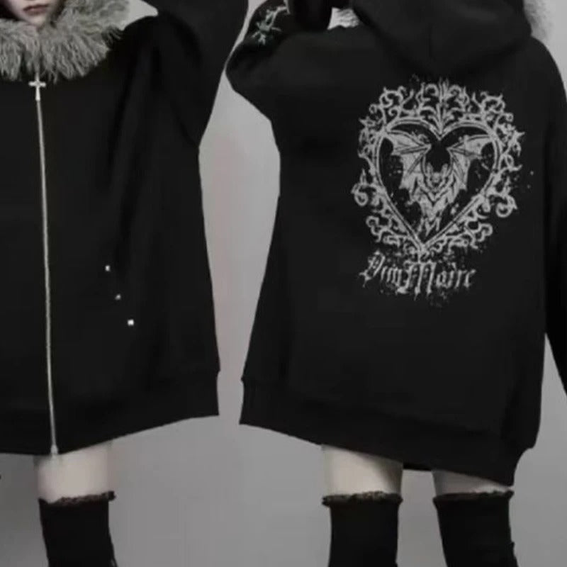 Fur Patchwork Hooded Coat Secondary image