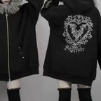 Fur Patchwork Hooded Coat