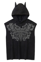 Hooded Graphic Sleeveless Tank Top
