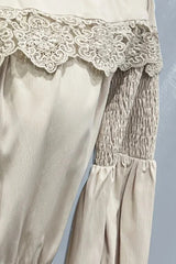 Off-Shoulder Lantern Sleeve Blouse