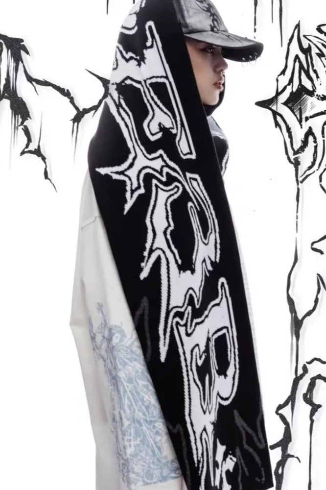 Unisex Streetwear Vintage Warm Knit Scarf Secondary image