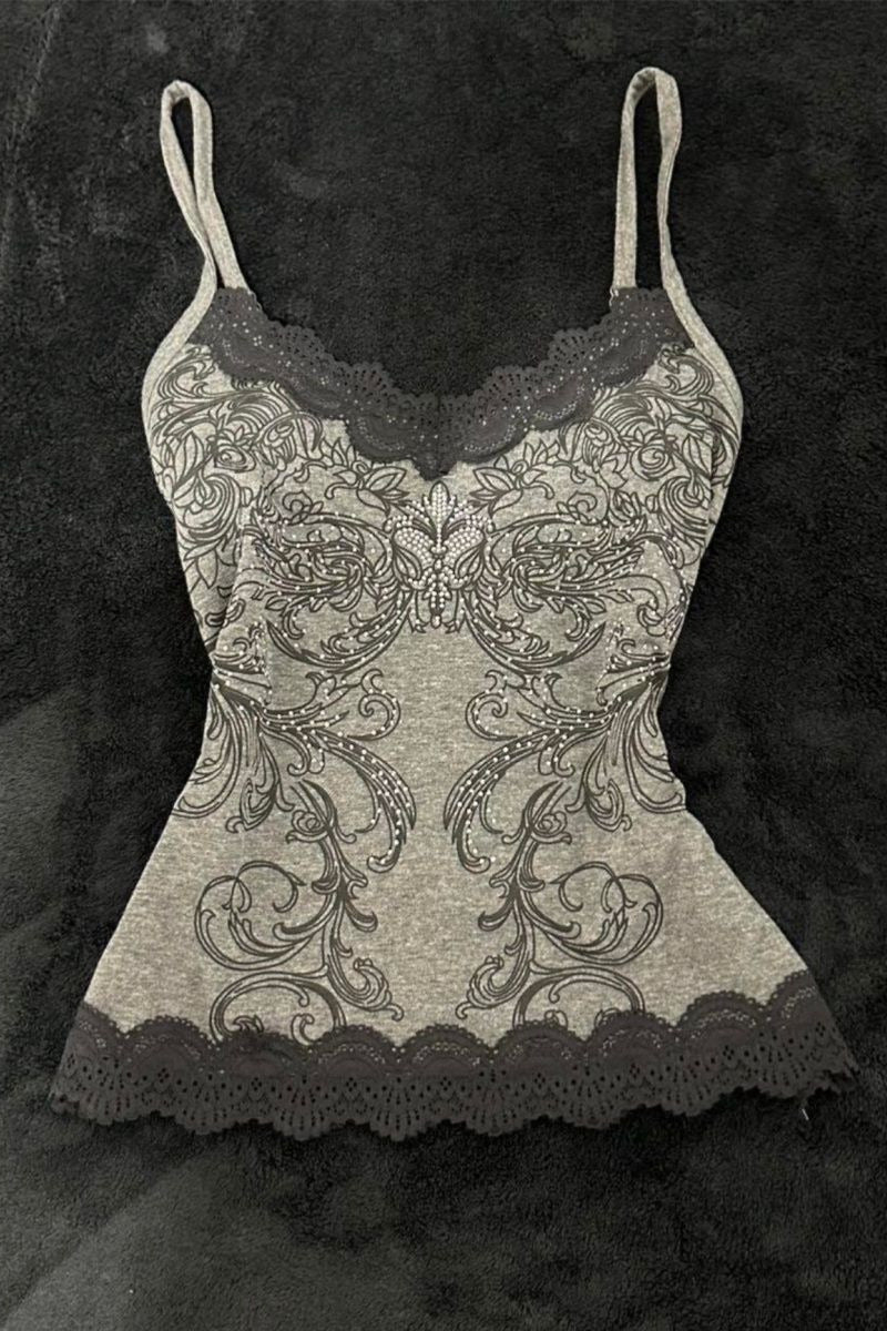 Butterfly Rhinestone Cami Top Main image