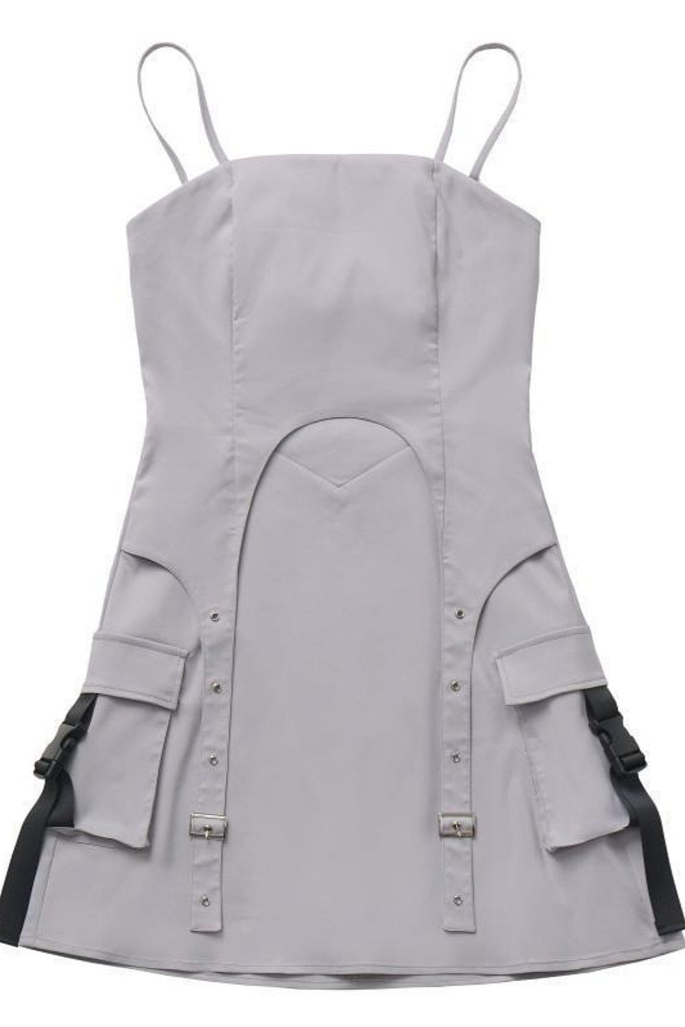 Cyber Techwear Wolf Girl Mini Dress Main image