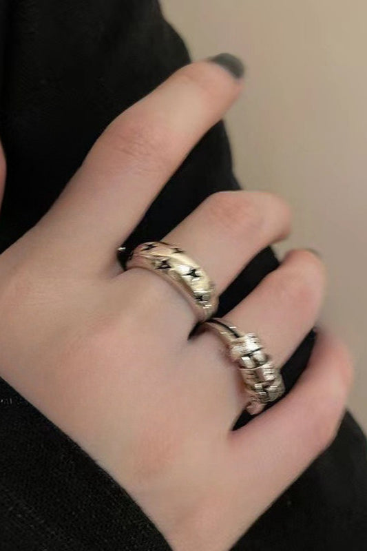 Hip Hop Star Metal Open Ring