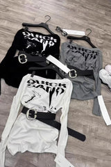 Y2K American Vintage Skew Neck Knit Top