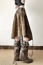 Wasteland Subculture Irregular Lace Skirt