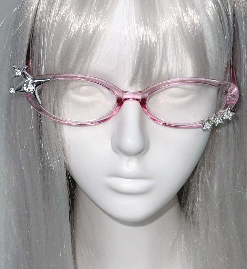 Y2K Millennium Cute Bling Glasses