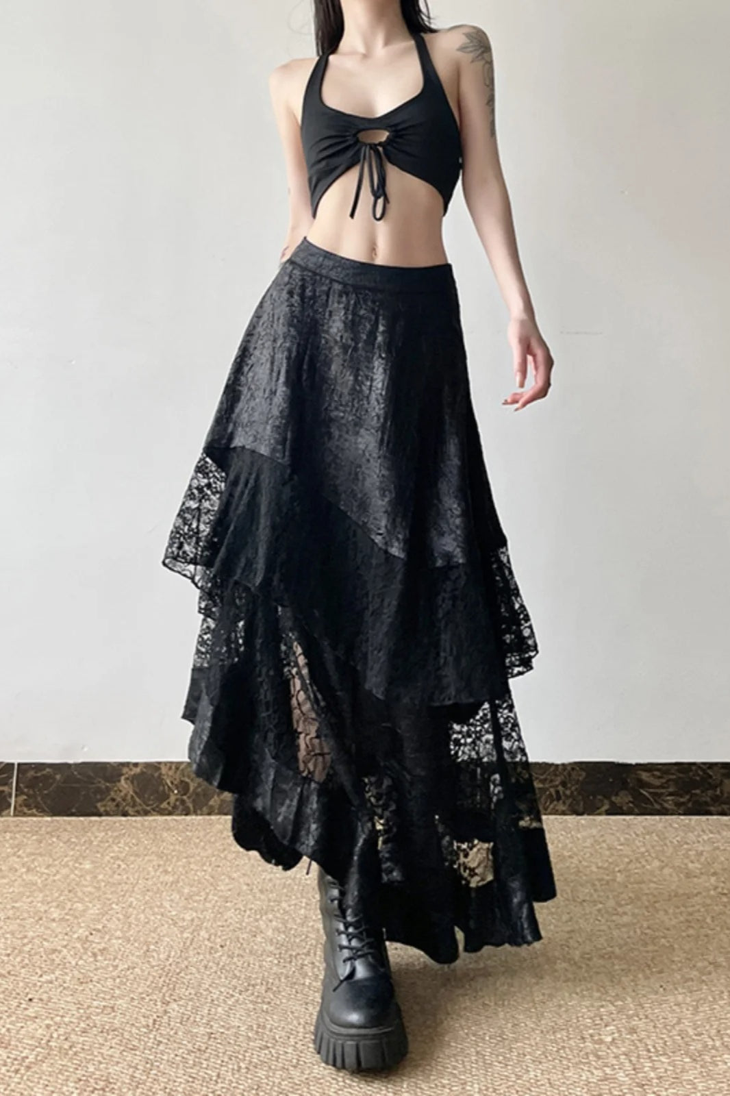 Halloween Gothic Lace Skirt Main image