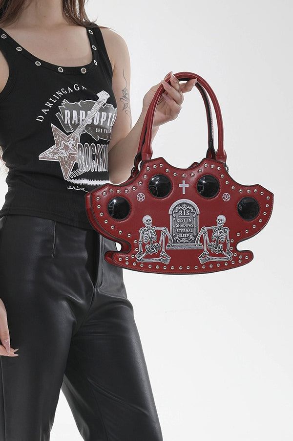 Skeleton Knuckle Handle Gothic Bags