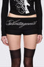 Script Front Graphic Print Shorts