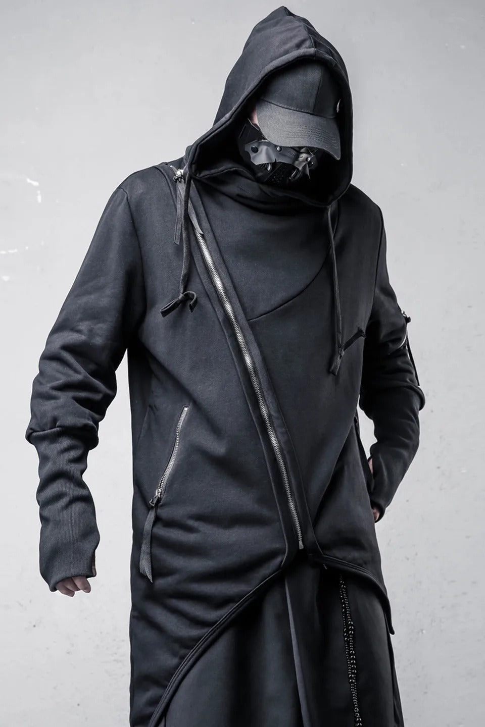 Vintage Gothic Hooded Asymmetric Coat Secondary image