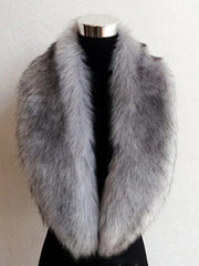 Women's Winter Warm Faux Fox Fur Collar Scarf