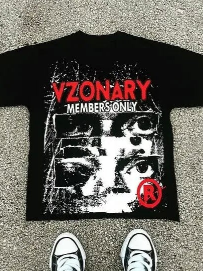 Gothic Graphic Oversized Streetwear T-shirt Main image