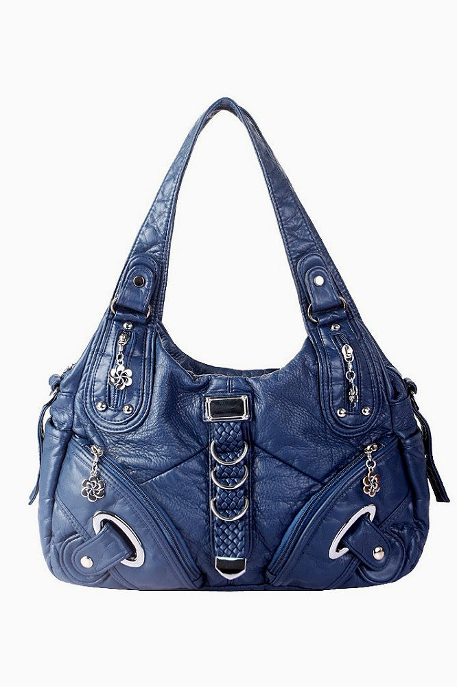 Washed Dyed Crossbody Handbag