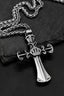 Vintage Crown Cross Necklace
