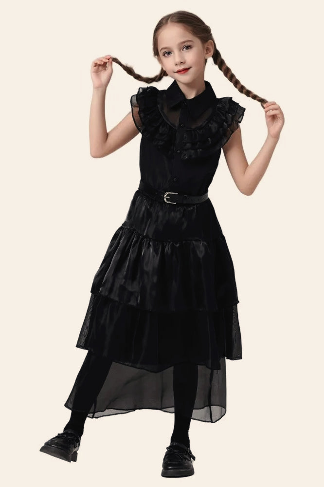 Black Tulle Dress Kid Halloween Secondary image