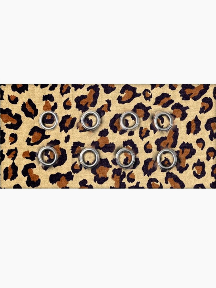 Punk Hollow Eyelet Animal Print Hair Accs