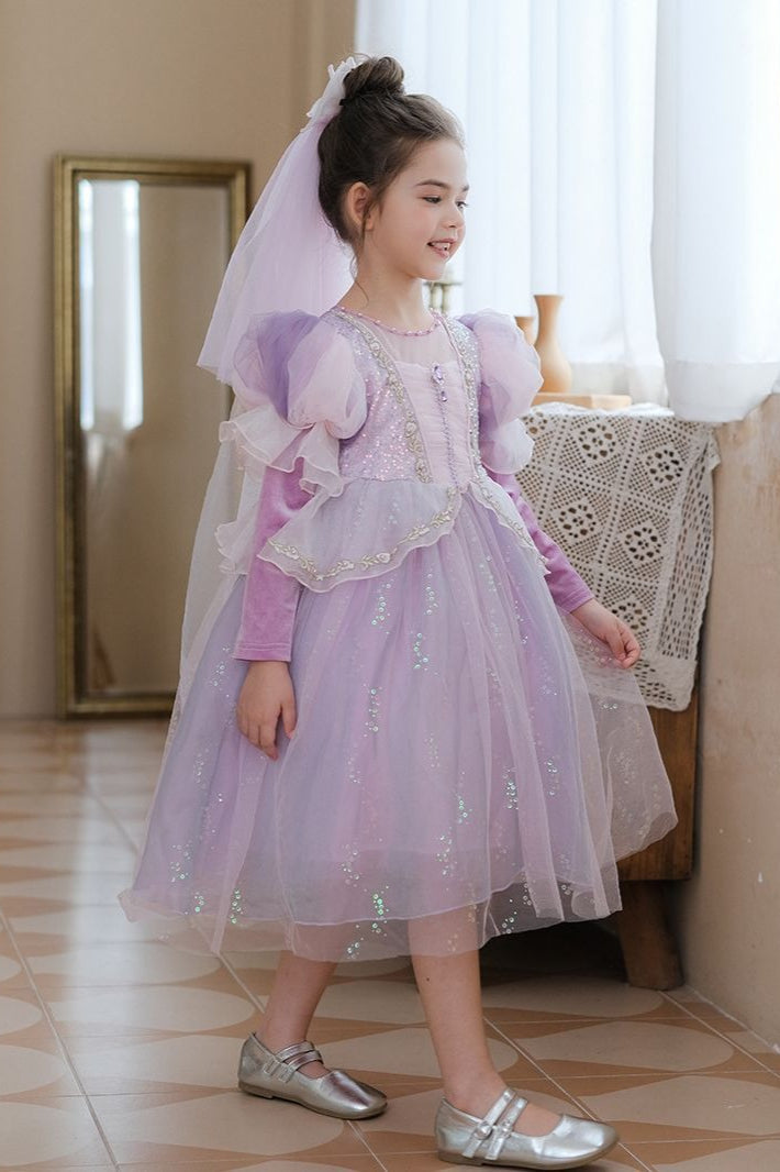 Ice Princess Tulle Dress Kid Halloween Costume Secondary image
